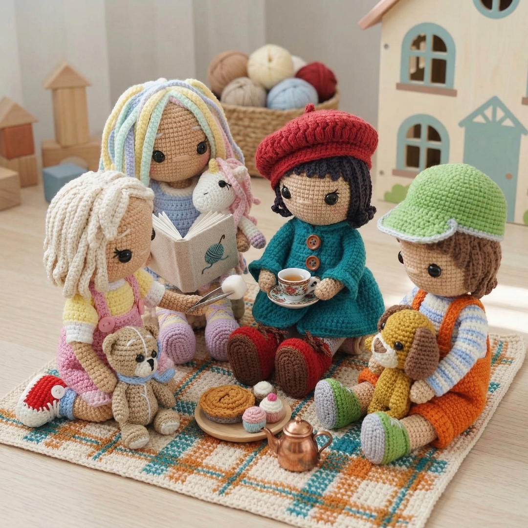 Doll Friends Crochet Pattern