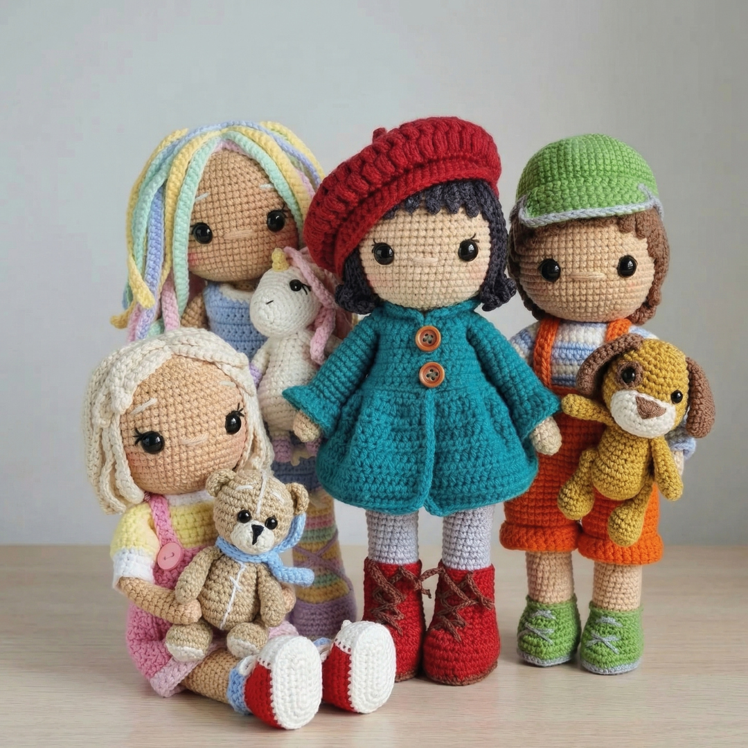 Doll Friends Crochet Pattern